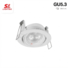 โคมไฟ ดาวน์ไลท์ 3.5 นิ้ว ฝังฝ้า MR16 GU5.3 SL-6-W-504 ขาว 8.2x8.2x2.4 SL