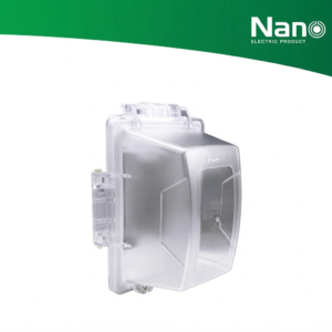 ฝาครอบ หน้ากากกันน้ำ (ฝาสูง) NANO-414CW สีขาว (ฝาใส) NANO