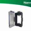 ฝาครอบ แผงหน้ากากกันน้ำ สีดำ(ฝาใส) ฝัง 2x4 / 3 ช่อง 413CBB NANO