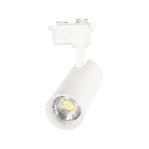 โคมแทรคไลท์ LED 20w c/w กระบอก หน้ากลม ขาว รุ่น Mickey LAMPO