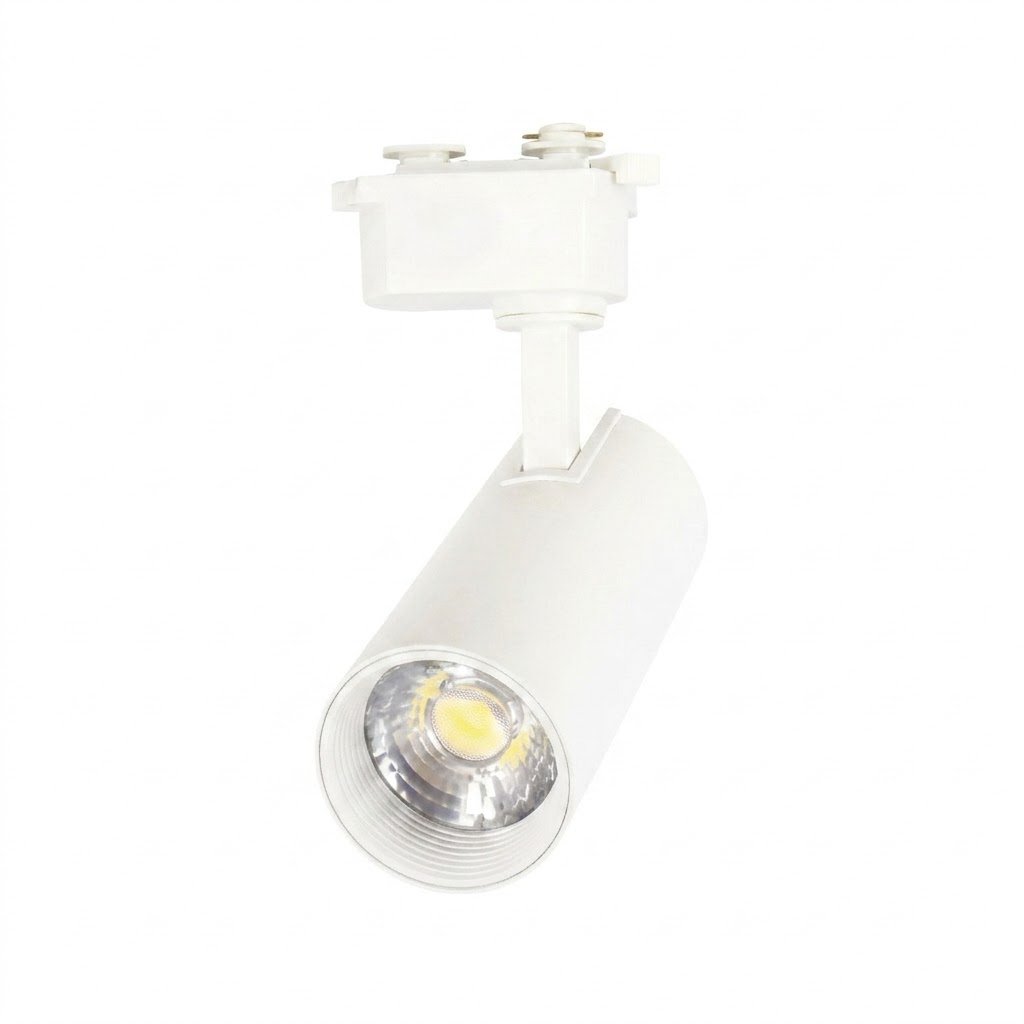 โคมแทรคไลท์ LED 20w c/w กระบอก หน้ากลม ขาว รุ่น Mickey LAMPO