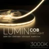 ไฟริบบิ้น COB 12w W/W 3000K 5 เมตร DC12V รุ่น LUMIN SL