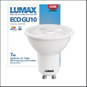 หลอด LED LUMAX 7w 620lm GU10 รุ่น DIM V2