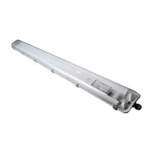 โคมกันน้ำ กันฝุ่น 2 x สั้น LED G13 60cm รุ่น ฝาใส (เฉพาะโคม) BEC