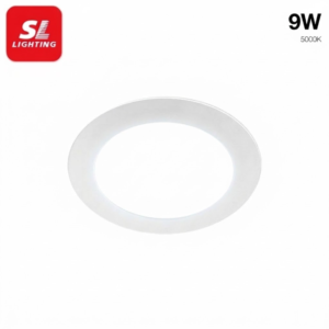 LED Panel กลม  9w d/l 5000k ก้น 5 นิ้ว รุ่น Saturn-W SL