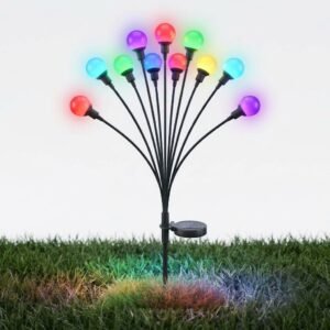 HS- 040 โซล่า ปักดิน หิ่งห้อย สูง37cm  RGB