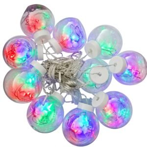 HS- 089 ไฟคริสต์มาส สอดใส้ 10 ลูก RGB