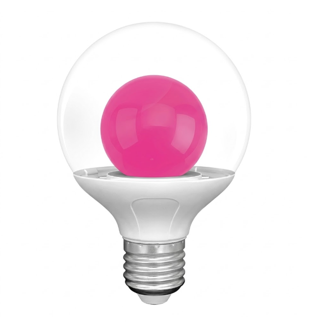 HS- 1009 ไฟประดับ E27 LED BULB 9w ชมพู