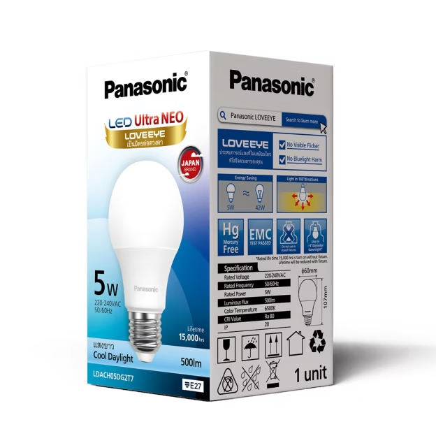 LED BULB 5w d/l รุ่น Ultra NEO PANASONIC - Image 3