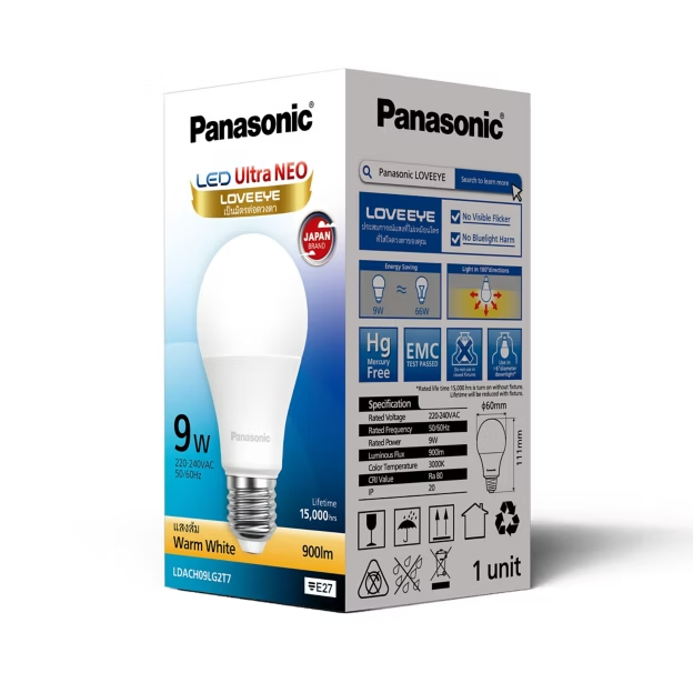 LED BULB 9w w/w รุ่น Ultra NEO PANASONIC - Image 3